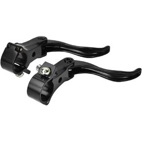 Tbest 1 Pair Brake Lever Left Right Hand Brake Levers Aluminum Alloy 24mm Mountain Bike Disc Brake Bar Handle Level Black Silver 1 Pair