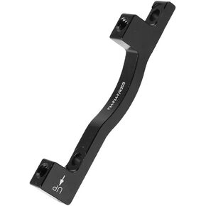 Yosoo Health Gear Disc Brake Adapter, Black Aluminum Alloy 1 Pack Bicycle Disc Brake Mounting Bracket Adapter with 2 Bolts for A-Pillar F203 R203 Disc