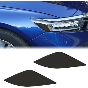TOMALL Headlight Sidemarker Vinyl Films Smoke Tint Compatible with Honda Accord 2018-2022 20% Light Transmission Amber Edges Delete Stickers Decorations for Car (20% Dark Black)