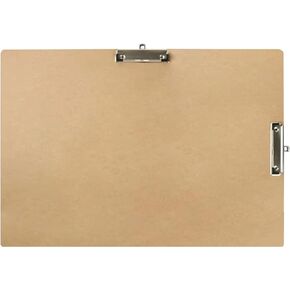 11x17 Clipboards Double Clip Hardboard Extra Large Clipboard 11 x 17 Clipboard Low Profile Clip Art Clipboard MDF Materials Drawing Clipboard Pack of 1