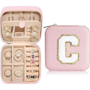 Nayno Travel Jewelry Case Graduation Gifts for Women Travel Jewelry Organizer Travel Jewelry Box Personalized Gifts Portable Trendy Stuff Birthday Gifts for Women
