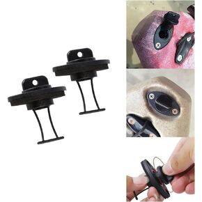 POCREATION Kayak Drain Plug Universal Drain Plug Kit 2 Plugs Bung w Screws for Canoe Boat Dinghy Kayak Boat
