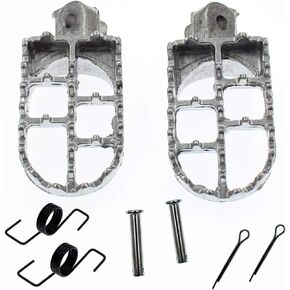 PW50 PW80 Foot Pegs Rest Footpegs Compatible with Yamaha PW 50 80 BW80 DT50 RT100 RT180 T225S TT225T TTR110 TTR50E TTR90 TTR90E TW200 WR200 WR250 WR500 XT225 XT250 XT350 XT600 1981-2015