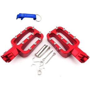 TC-Motor Red CNC Aluminum Foot Pegs Rests Footpegs For Chinese Made Pit Dirt Bike 50cc 70cc 90cc 110cc 125cc 140cc 150cc 160cc