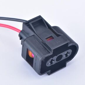 2 Pin Washer Fluid Sensor Plug Coolant Tank Reservoir Sensor Waterproof Harness Connector 1J0973202 for VW Golf Jetta Passat Audi TT Q5 A6 A7 Skoda