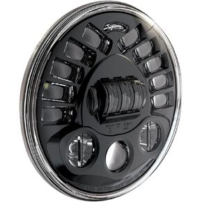 J.W. Speaker 0555011 Model 8790 LED High and Low Beam Adaptive Headlight with Black Inner Bezel, 1 Pack