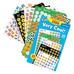 TREND enterprises, Inc. Very Cool! superShapes Stickers Variety Pack, 2500 ct
