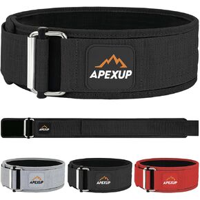 APEXUP Weight Lifting Belt, 4 Inch Quick Locking Gym Belt Fitness Weightlifting Belt for for Squats, Weightlifting and Strength Training