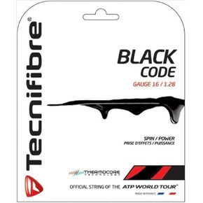 TECHNIFIBRE Black Code Tennis Set, Black, 1.28mm