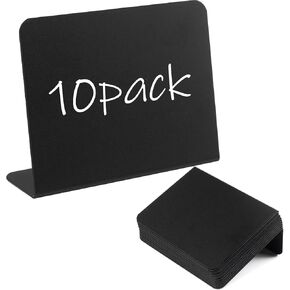 لافتات سبورة صغيرة مقاس 4 × 3 بوصات لملصقات سبورة الطاولة، بوفيه ريفي على شكل حرف L، لافتات بوفيه سبورة صغيرة، ملصقات طعام للحفلات - البوفيه - طاولات الزفاف - المخبز (10 قطع 4 × 3 بوصة) in Kuwait