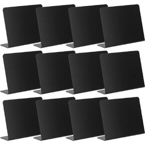 Table Tent Sign Cards 60 PCS Mini Chalkboard - Buffet Tabletop Food Chalkboard Sign, Erasable Mini Chalkboard Signs for Wedding Seating Name, Food, Memo Message Board Signs