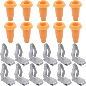 MOTOKU Front Door Panel Frame Plug and Retainer Clip for Chevy Camaro Chevelle Nova Firebird Ventura