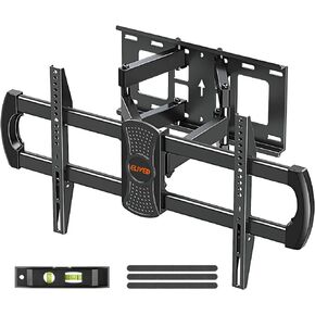 ELIVED UL Listed TV Wall Mount for Most 37-75 Inch Flat Screen TVs, Swivel and Tilt Full Motion TV Mount Bracket with Articulating Arms, Max VESA 600x400mm, 100 lbs. Loading, 8“-16" Wood Studs