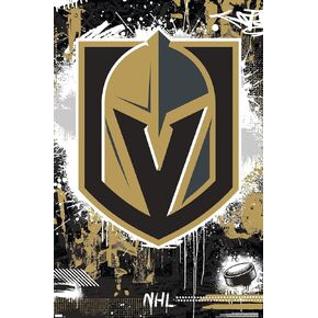 Trends International NHL Vegas Golden Knights - Maximalist Logo 23 Wall Poster