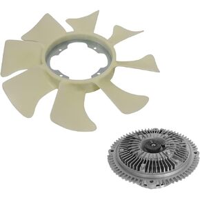 TRQ Radiator Cooling Fan Clutch & Blade Kit Compatible with Xterra Frontier D21 Pickup