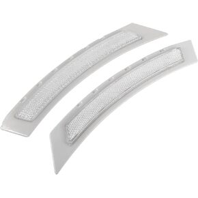 X AUTOHAUX Pair 63147185743 63147185744 Front Bumper Reflector Side Marker for BMW 5 Series E60 LCI 2008-2010 Replace Original Reflector White