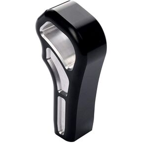 Black Grip Style Shift Knob, Billet Aluminum Shift Knob Shifter