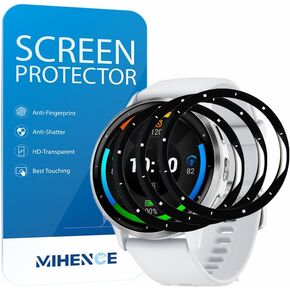 Compatible for Garmin Venu 3 Screen Protector, 3D Full Screen Coverage Case Curved Edge TPU Protective Film for Venu 3 45mm Smartwatch (3 PCS)