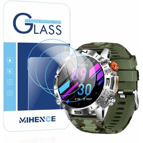 Screen Protector Compatible for ST19 1.43'' Smartwatch, 9H Tempered Glass Protective Film Compatible for SIEMORL ST19 / LIGE ST19 / ESFOE ST19 / LIGE K59 1.43 Inches Smart Watch (3PCS)