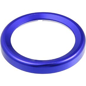 Engine Start Stop Ignition Push Button Cover Ring Trim Decoration Compatible for Ford Maverick 2022-2023, Non-Slip Aluminum Alloy Orange