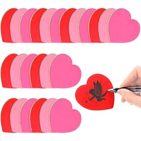 720 Sheets Heart Shaped Sticky Notes 3 x 3 Inch Mixed 3 Color Sticky Memo Funny Self Stick Colorful Cute Note Pads Removable Easy to Post for Office School Home Business Girls Women Valentine's Day