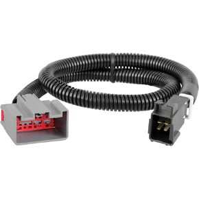CURT 51437 Quick Plug Electric Trailer Brake Controller Wiring Harness, Select Ford F150, F250, F350, F450, F550 Super Duty, Lincoln MKT, Navigator , black