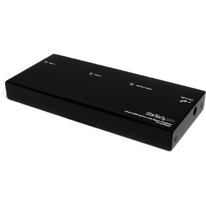 StarTech.com HDMI Splitter 1 In 2 Out - 1080p - 2 Port - Signal Amplifier - Rugged - HDMI Multi Port - HDMI Audio Splitter (ST122HDMI2),Black