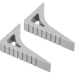 PATIKIL 2 Pcs Door Stoppers, Door Stop Doorstop Rubber Door Stopper Wedge Small Door Wedge Sturdy Window Stopper for Bottom of Door Floor Inside Wall, White