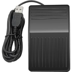 USB Foot Pedal PC Single Foot Switch Foot Control Keyboard Mouse Programmable Keyboard for Video Game Office Work Page Turner