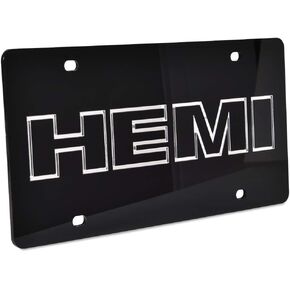 Eurosport Daytona- Compatible with -, HEMI Acrylic License Plate