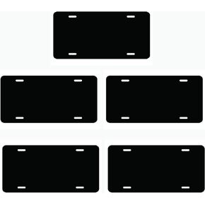 License Plate Blank (5, Black)