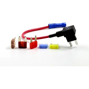 ADD Circuit Mini APM ATM Fuse TAP Add ON Dual Circuit Adapter AUTO CAR Terminal + Fuse Set 5, 7.5, 10, 15, 20 AMPS