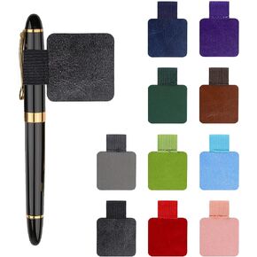 Pen Loop Holder, 10 Pack Self-Adhesive Pen Holder Pencil Elastic Loop Mixed Color Pen Loops Elastic Pen Holder Designed for Notebooks, Journals, Calendars 10 Colors