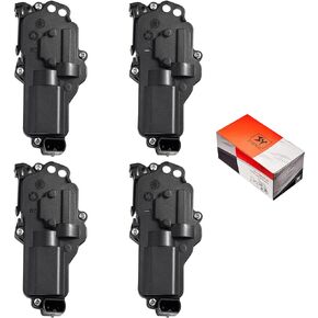 Power Door Lock Actuators 4 Packs Lock Actuators 746-148 746-149 Driver & Passenger Right & Left Side Door Latch Compatible for Ford F150 F250 F350 Super Duty Mustang Ranger Lincoln