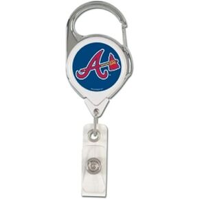 Wincraft MLB Atlanta Braves Retractable Premium Badge Holder, Team Color, One Size