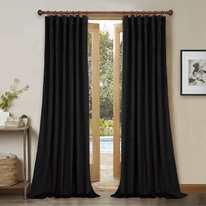 StangH Cream White Velvet Curtains-Luxury White Window Curtains 84 inches Long for Living Room Light Dimming Kids Drapes Thermal Insulated Home Decor for Bedroom/Backdrop, W52 x L84, 2 Panels, Adult