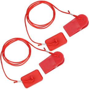 Running Machine Safety Switch Safety Lock Magnet Treadmill Key Accessories General Fitness Accessories Rectangular Safety Clip(2 Pcs)