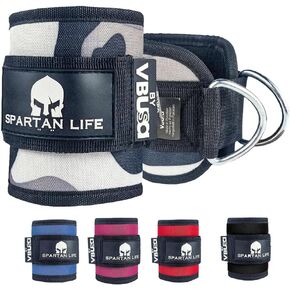 Ankle Strap for Cable Machine and Resistance Bands - Workout Kickback Ankle Cuffs - Ideal Ankle Bands for Working Out, Booty Workouts, Leg Extension, Hip Abductors & Lower Body Exercise