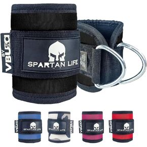 Ankle Strap for Cable Machine and Resistance Bands - Workout Kickback Ankle Cuffs - Ideal Ankle Bands for Working Out, Booty Workouts, Leg Extension, Hip Abductors & Lower Body Exercise