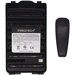 BP264 Battery for ICOM IC-F3001 IC-F3101D IC-F3103D IC-F4101D F4001 F3003 F4003 IC-T70A IC-T70E IC-V80 BP265 with Belt Clip 1500mAh Ni-MH