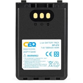 BP-272 1800mAh Replacement Battery Compatible for Icom IC-705 ID-31 ID-31A ID-31E ID-51 ID-51E ID-52 ID-52A ID-52E IP-100H IP-501H IP-503H, BP-307 BP-271 BP-272 Two Way radios Replacement Battery