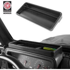 u-Box TJ Wrangler Dashboard Tray Wallet Purse Phone Key Storage Box Container Organizer Compatible with Jeep Wrangler TJ 1997-2006