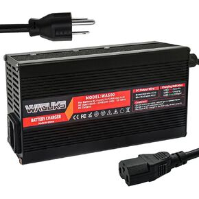 58.8V 10A Charger DC 58.8V Li-ion Battery Charger Used for 14S 52V 51.8V Lithium Battery Pack Charger with Cooling Fan Smart Charger Output C13 PING Connector