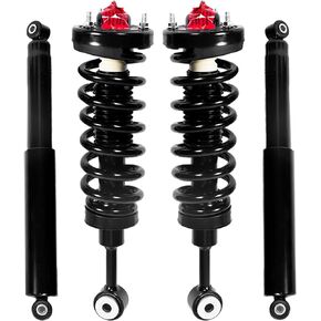 Front and Rear Complete Strut Spring Assemblies Shock Absorbers Compatible with 2004-2008 Ford F150, 2006-2008 Lincoln Mark Lt 4WD
