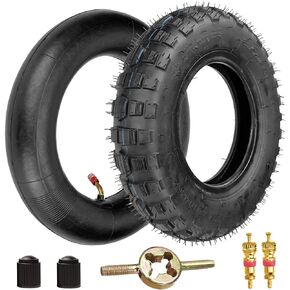 FVRITO 3.50-8 3.50x8 Tire and Inner Tube for Honda Monkey Bike Z50 Z50A Z50R Z50RD SUZUKI MT50 Mini Trail & Off-Road Bikes-TR87 Angled Valve Stem