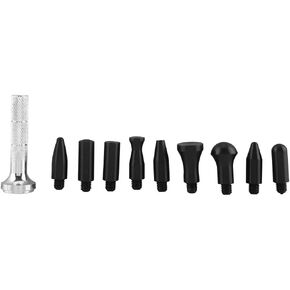 Dent Repair Tools, DIY Paintless Dent Repair Pen, Knock Tools Tap Down Pen Paintless Dent Repair Hand Tool Set for Hail Puller PDRs Tool with 9 Heads