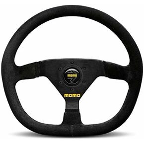 MOMO Motorsport MOD. 88 Racing Steering Wheel Black Suede Grip Brushed Black Anodized Spoke 320mm - R1988/32S