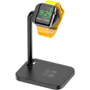 Smart Watch Charging Stand for iwatch Series SE 7 6 5 4 3 2 1, Compatible with Samsung Galaxy Watch, Huawei Watch GT 3 2e, LG, Google Smart Watch Bracket base-02S-B