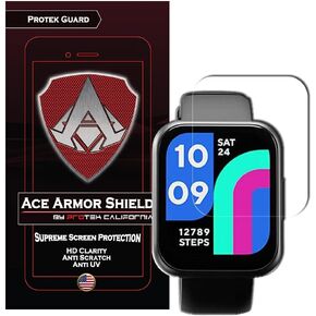 4 Pack Ace Armor Shield Edge to Edge Screen Protector compatible with the WYZE Watch 47mm