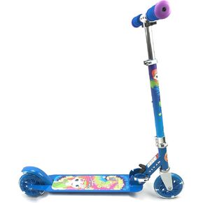 TITAN Flower Princess Folding Aluminum Girls Folding Kick Scooter with LED Light Up Wheels (Age 5+), Pink